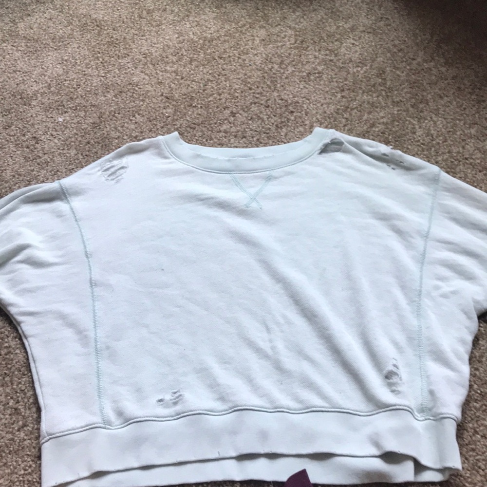American Eagle distressed crew neck
